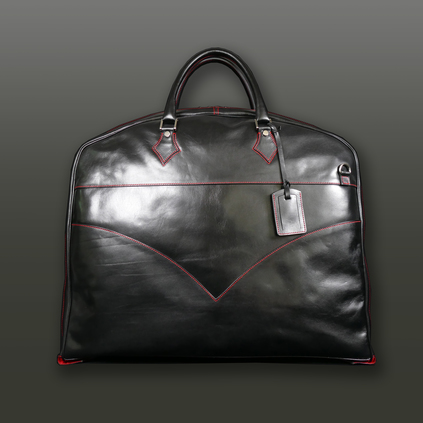 The 'Peter O'Toole' Suit Carrier - Black Calf