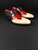  Dexter BAY in Porcelain, Red and Black Croco  