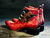  ARCH ANGEL in Red and Black patent and Croc mix  