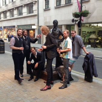Jeffery-West Boys Past and Present celebrating 15 years of J-W in Piccadilly Arcade. Long may it continue!  