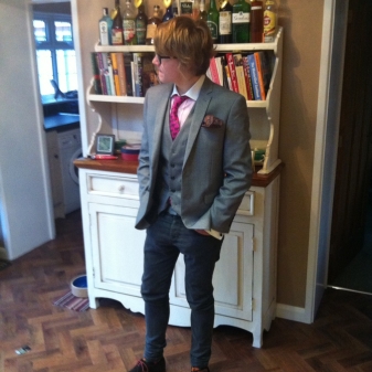 Tommy Massingham looking somewhat dapper in his Dashwood suedes. 