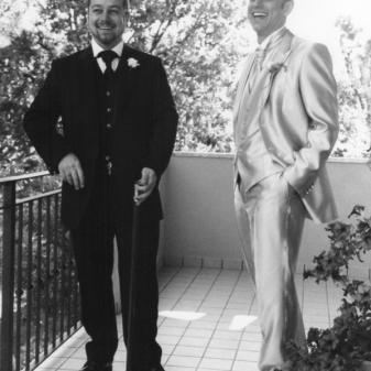 Franz & Andrea Carpineti, two Italian Gentlemen wearing custom Jeffery-West Shoes 