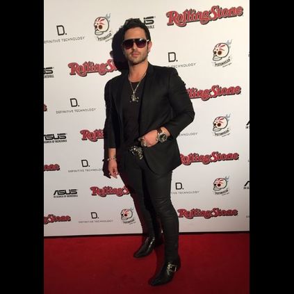 Anthony Troiano wearing his Rochester Ants at the Rolling Stone Awards.