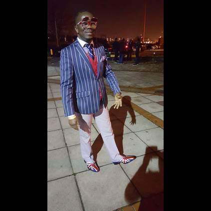 Mr Styven wearing his Albion Oxford Union Jack shoes!