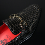 The 'Club Montepulciano' - Anaconda Gold Handcuff Loafer