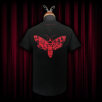 'Deathmoth' Black 100% cotton T-shirt