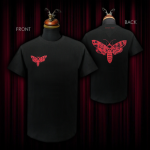 'Deathmoth' Black 100% cotton T-shirt