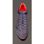 'Monza' - Luxury Italian Navy Blue suede driving sneaker