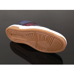 Apollo L149 'Daytona' - Vintage Navy & Burgundy Woven Leather Sneaker