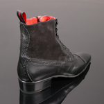 Bailey ‘Donovan’ - Falcon Black Lace-Up Balmoral Boot