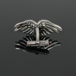 CUFFLINKS - 'ICARUS WINGS' - Gunmetal finish