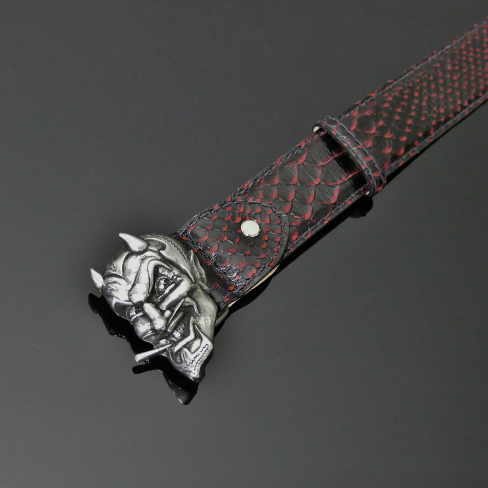Decadent belt 'My Lucky' Black and Red Diablo Snake