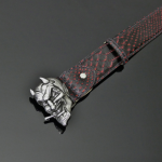 Decadent belt - 'My Lucky' Black and Red Diablo Snake