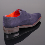 Dexter 'Angel' - Plain Front Marino Blue suede Gibson