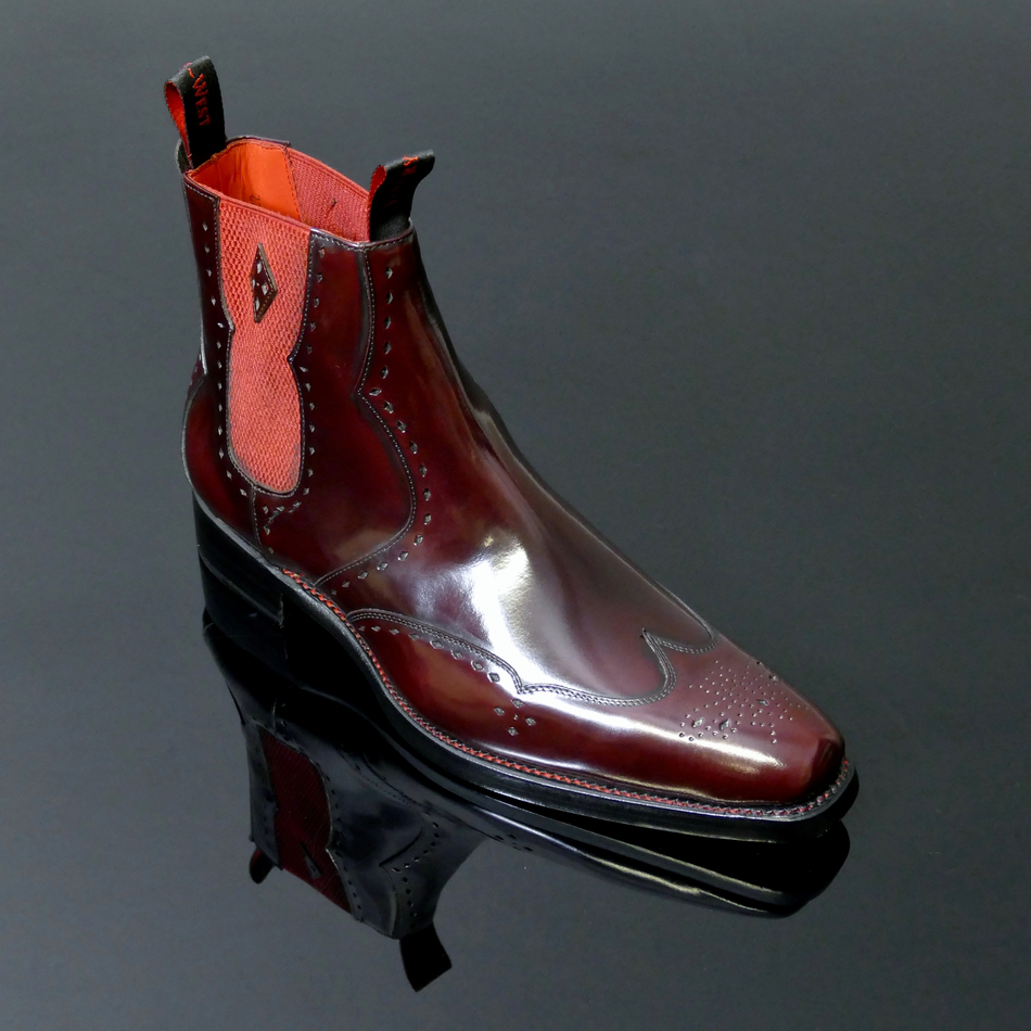 Dexter - 'Novikov' Chelsea Boot Burgundy Polish