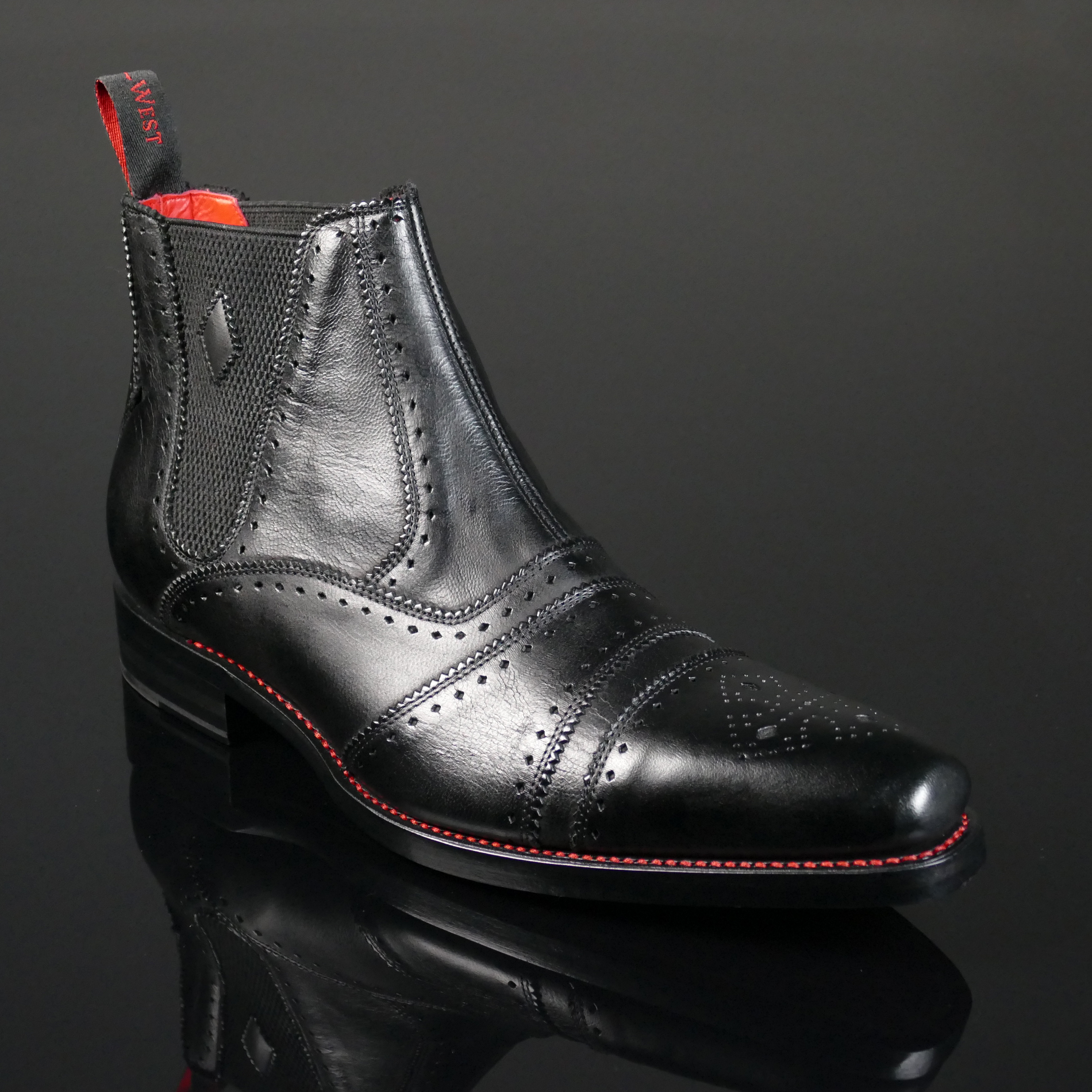 ミュージシャン CDL Eternity Pierce Dexter - 'Point' Cricket Front Chelsea Boot