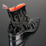 Dilettante 'Hellfire' Flame Zip Boot