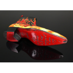 Dilettante 'Hellfire' Flame Zip Boot