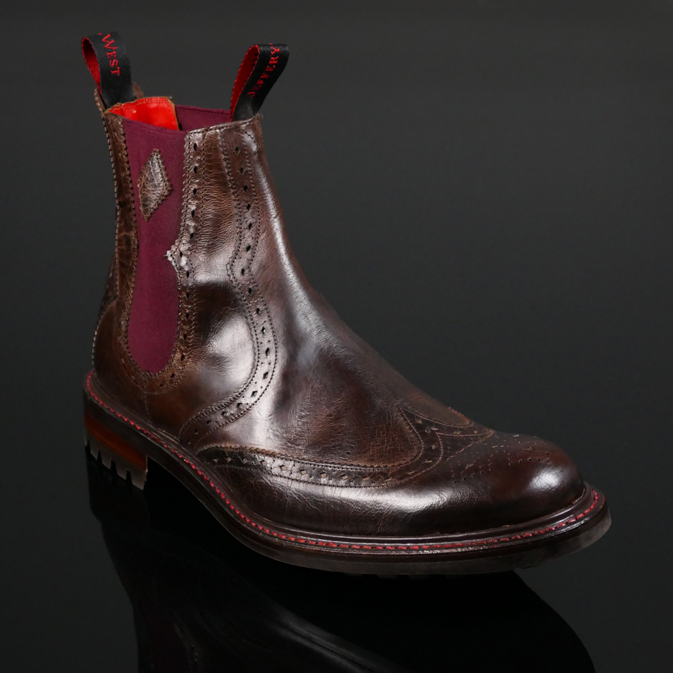 Hannibal 'Red Dragon' - Wing tip Chelsea Boot