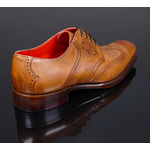 Lemmy ‘Hawkwind’ Men’s Tan Brogue Gibson Shoe