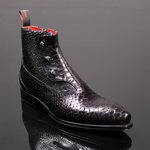 Lugosi ‘Gargoyle’ - Black Python Spat Boot