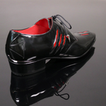 Manic K963 'Ripper' - Slashed Lace up pointed shoe