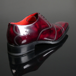 Moon 'Melrose' - Burgundy Fume Toe cap Oxford