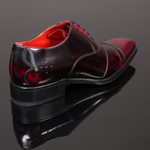 Moon 'Melrose' - Burgundy Fume Toe cap Oxford
