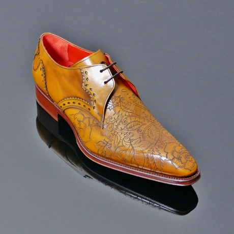 Moon ‘Poison’ - Men’s Tiziano Tan Calf Leather Gibson Shoe