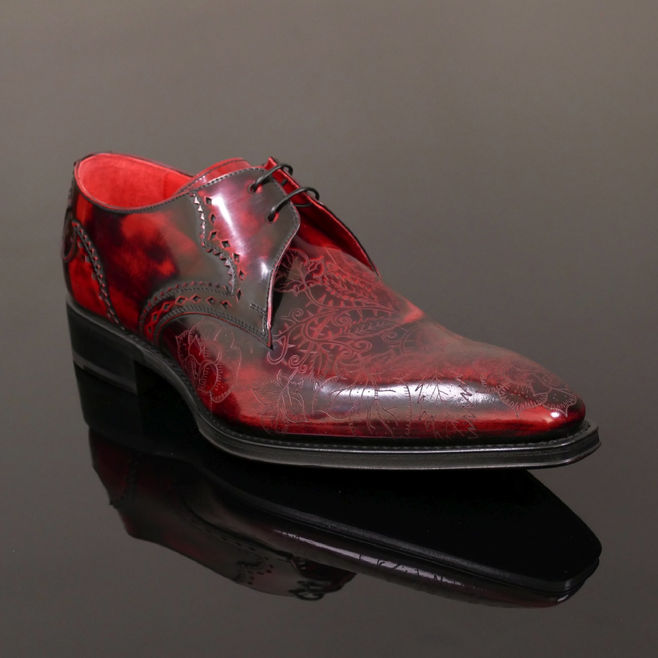 Moon 'Poison' - Barbed Laser Cut Marlboro red Gibson