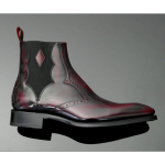 Moon 'Venus' Chevron Toe Chelsea boot