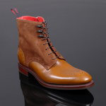 Page ‘Beast’ - Tiziano Tan Leather & Suede Lace-Up Boot