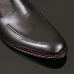 Page 'Lounger' - Black Calf Goodyear Welted Loafer