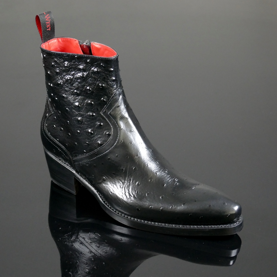 Jeffery West Nash black Rochester diamanté Snake/Red Slash boots Jeffery west boots - Gem main image 2