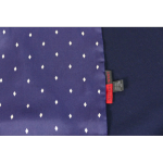 The Jewel - Navy/White Diamond Silk Wool backed scarf