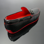 The 'Limelight' - Black snake driving loafer