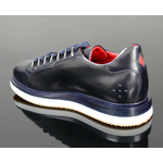 The 'Monaco' - Navy Calf Leather Hybrid Sneaker