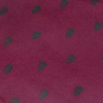 The Reaper - Wine red silk scarf and pocket square set