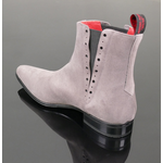Yardbird JA94 'Rave up' - Grey Suede Seam-Front Chelsea Boot