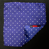 Navy Polka Skull Scarf and Pocket Square Set