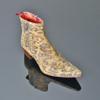 Sylvian J984 - 'HANSEN' Printed Leopard Zip Boot