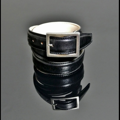 Claudio - BOTTICELLI BLACK - Antiqued belt