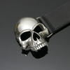 Infamous Belt - 'Vampyr' Skull - Black Calf