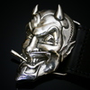 Infamous Belt - 'Mr Lucky' Devil Head - Black Calf