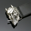 Infamous Belt - 'Mr Lucky' Devil Head - Black Calf