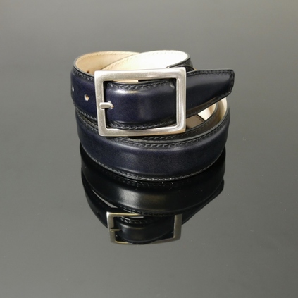 Claudio - TIZIANO NAVY BLUE - Hand burnished belt