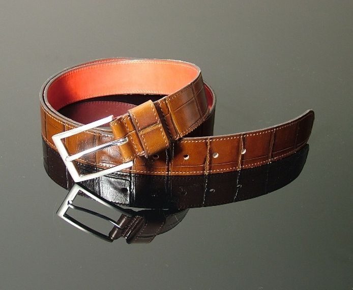 Dirk Jeans Belt - Tan Croc