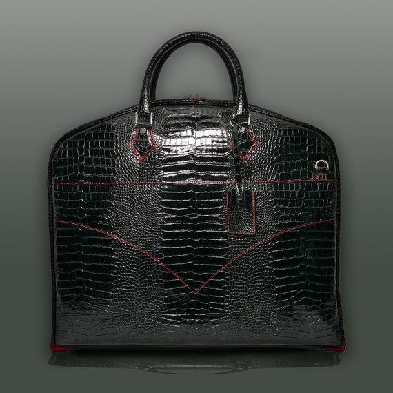 The 'O'Toole' Suit Carrier - Black Croc