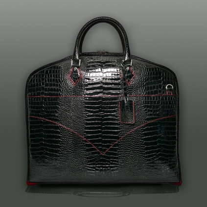 Part of our Hellraiser luggage collection : the 'Peter O'Toole' Suit Carrier - Black Croc