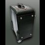 'Richard Burton' Weekender Wheeled Suitcase- Black Croc